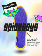 Spice Boys Zimtsohle mit lila 3D-Mesh als Einlegesohle für frische Sneaker